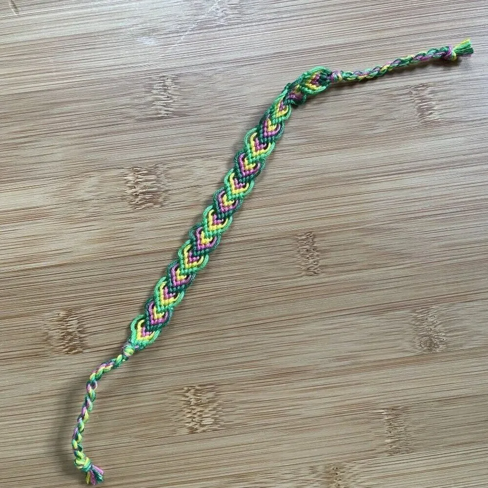 Fallon Bracelet, anklet, trendy, comfortable, tie, embroidery thread, woven, gif